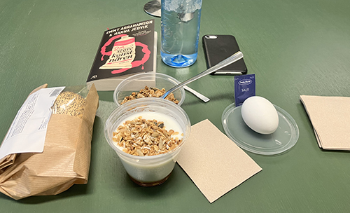 Sista jobblunchen med boken Den store konstnären