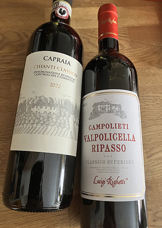 Tenuta di Capraia 2022 och Campolieti Valpolicella ripasso 2021