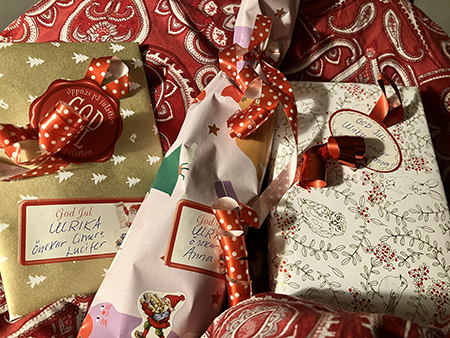 Tre klappar i julstrumpan 2023