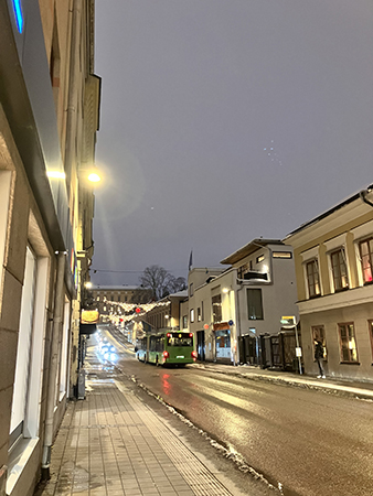 På väg uppför Carolinabacken