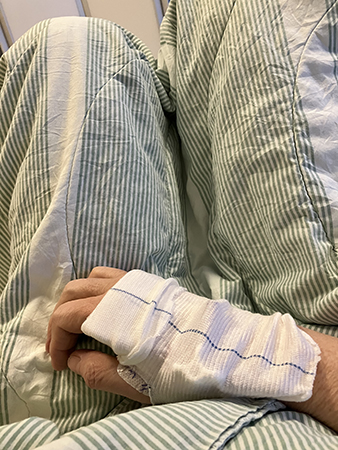 Infart på handleden hjärtavd