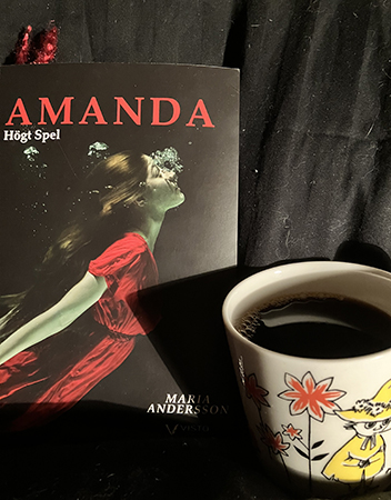 Boken Amanda och kaffe på sängen Boken Amanda och kaffe på sängen
