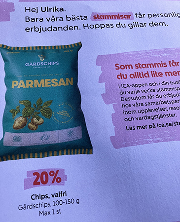 ICArabatt på parmesanchips