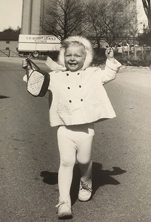 En glad liten toffla