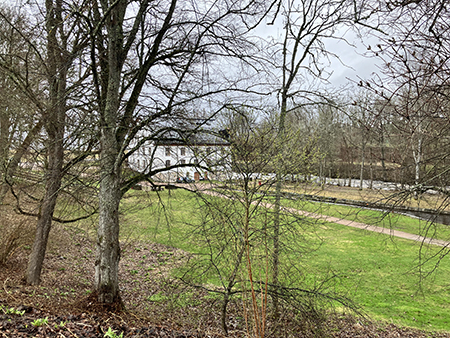 Ulva kvarn i aprilregn