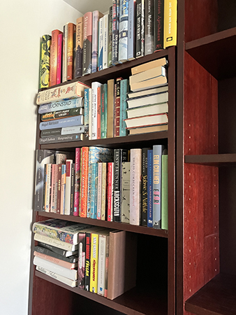 Första böckerna upp i hyllorna på Saint Ollie