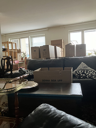 Färre flyttlådor i Salen