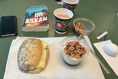 Lunch med boken Ur askan