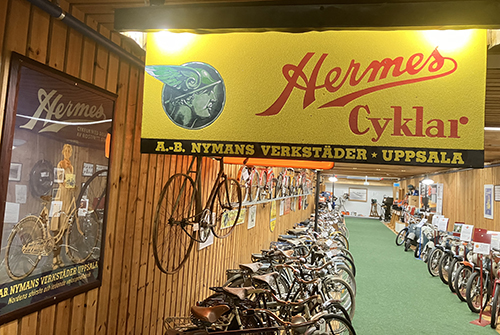 Hermescyklar på Nymans Uppsala industrimuseum