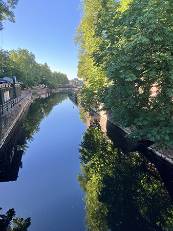 Fyrisån juni fotad från Nybron