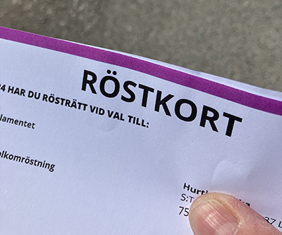 Röstkort EUparlamentet 2024