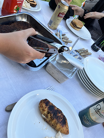 Grillat framåt kvällningen