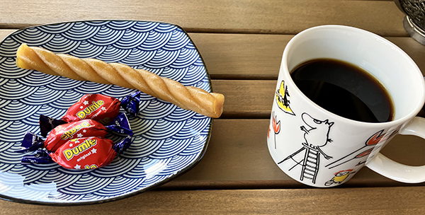 Balkongfika hos Anna med kolaskruv dumle och kardekaffe