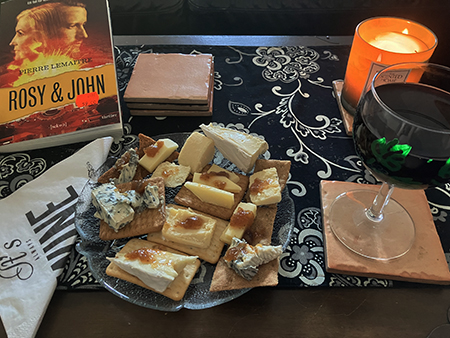 Ostassiett chianti Rosy o John tänt ljus