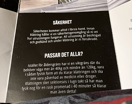Säkerhet o passar det alla om mastklättring