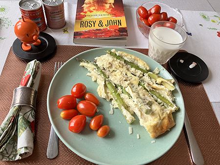 Sparrisfrittata till lördagsmiddag