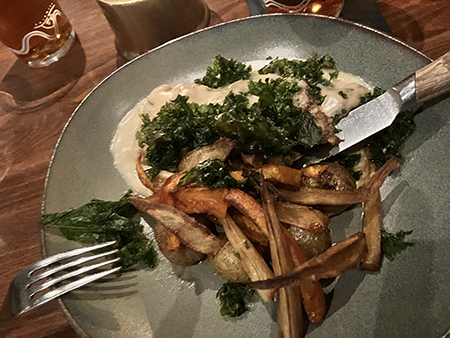 Roasted chicken Churchill Arms