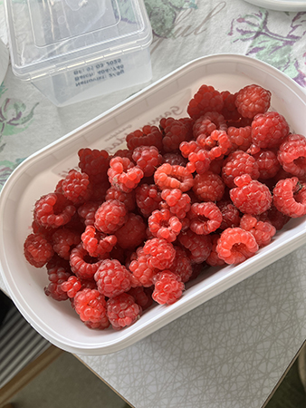 Första halvlitern hallon 7 juli 2024