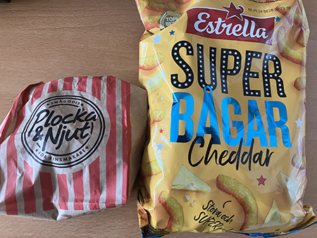 Godispåse och cheddarbågar Godispåse och cheddarbågar