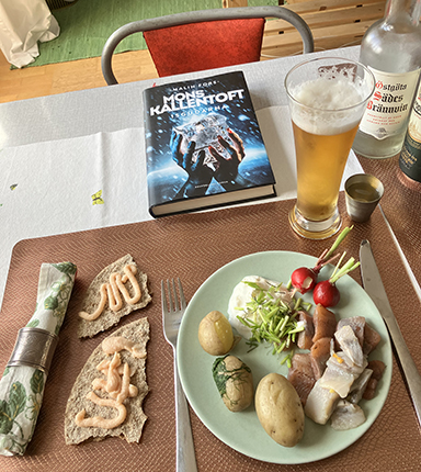 Sillassiett med tillbehör och boken Isgudarna