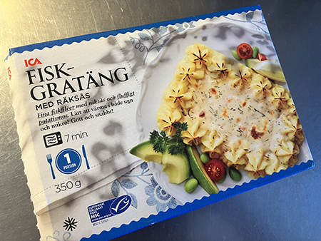 ICA fiskgratäng med räksås