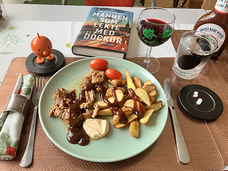 Pulled turkey klyftor Hopptimisten Mannen som lekte med dockor