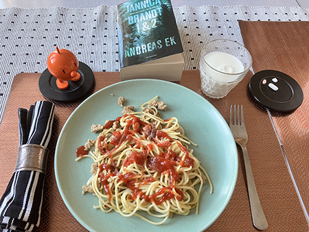 Spaghetti och kycklingfärssås med Hopptimisten o Jannica Brandt 1 o 2