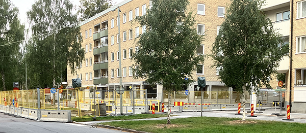 Korsningen Storgatan St Olofsgatan vägarbete Korsningen Storgatan St Olofsgatan vägarbete