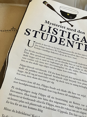 Mysteriet med den listiga studenten Stadsmysterium 2 Uppsala