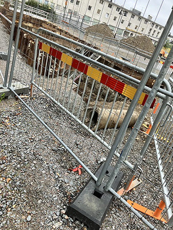 Grävarbete hörnet St Olofsgatan Väderkvarnsgatan