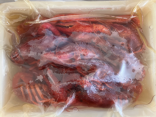 Kinesiska kräftor på tining