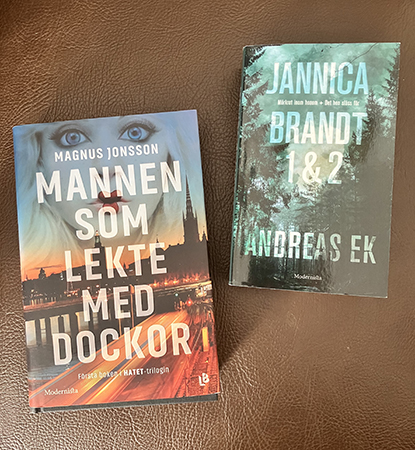 Böckerna Mannen som lekte med dockor o Jannica Brandt 1 o 2