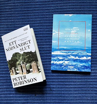 Böckerna Ett nödvändigt slut och Punkten där vågorna bryter