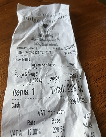 Fudge för nästan 230 spänn