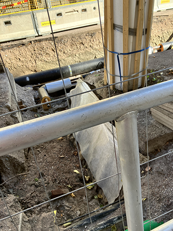 Grävarbete på Storgatan