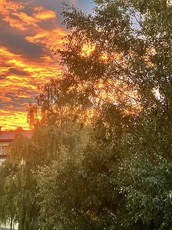 Solnedgång i september 2024