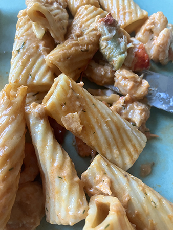 Pasta med skaldjurssås