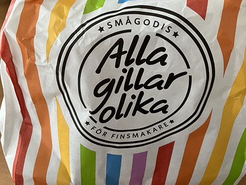 En påse smågodis Alla gillar olika