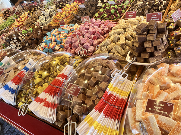 English fudge på matmarknaden Vaksala torg