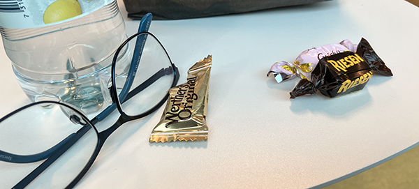 Jobbglasögon och godis Jobbglasögon och godis