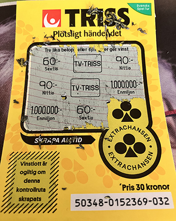 Ingen vinst på första trisslotten från IM