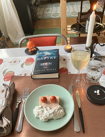 Skaldjurspaté med romsås o tomater Alsacevin Hopptimisten En bättre man