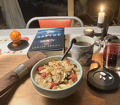 Torsdagsfrukost med Hopptimisten och En bättre man tända ljus