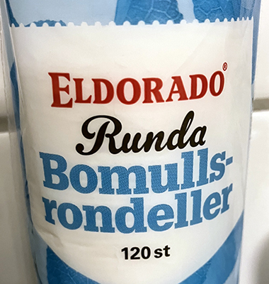 Eldorados runda bomullsrondeller