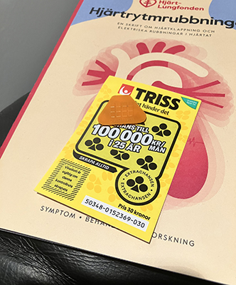 Oskrapad Trisslott nr 2 från IM