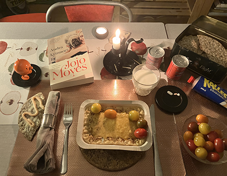 Fiskgratängsmiddag med Hopptimisten och Andra kvinnors liv