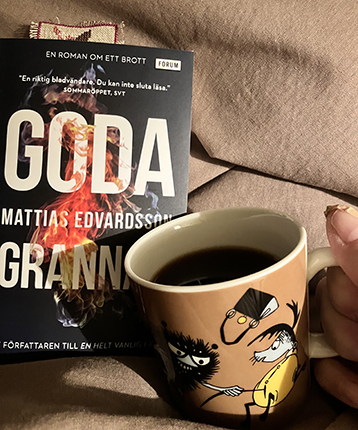 Goda grannar och kaffe på sängen med Stinky