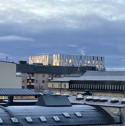 UKK från vardagsrumsfönstret novembermorgon UKK från vardagsrumsfönstret novembermorgon