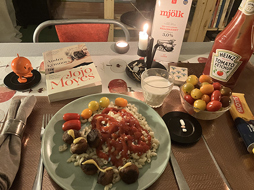 Kycklingköttbullar makaroner Hopptimisten Andra kvinnors liv