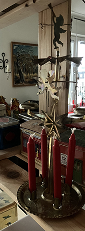 Änglaspelet med röda ljus